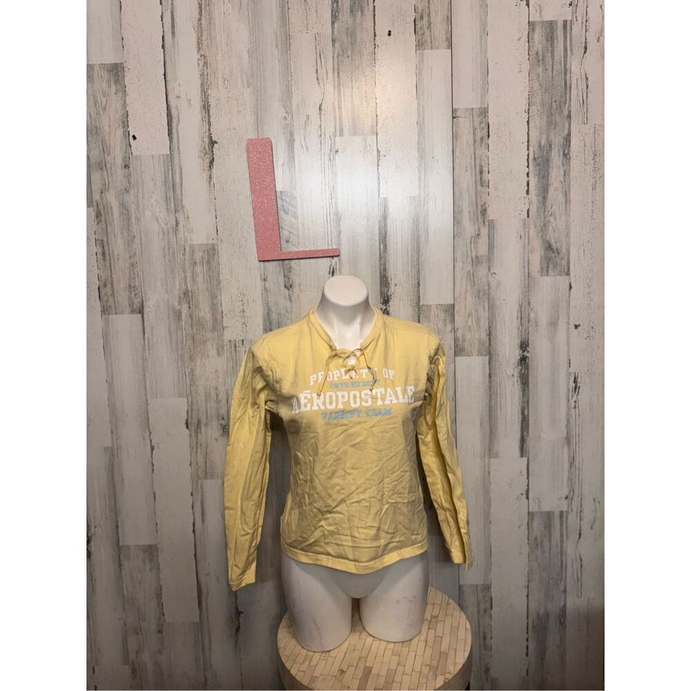 Aeropostal yellow long sleeve top